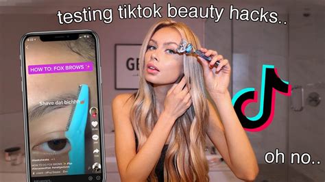 testing viral tiktok beauty hacks.. - YouTube