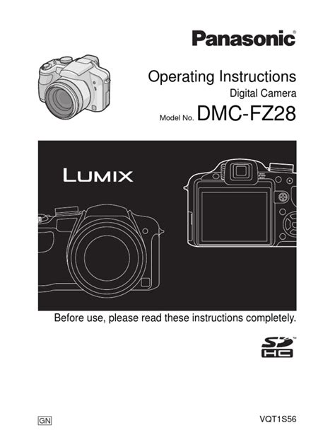 Panasonic Camera DMC FZ28 Manual | PDF | Secure Digital | Battery Charger