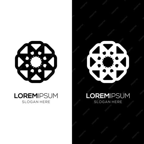 Premium Vector | Geometric logo design template in islamic style ...