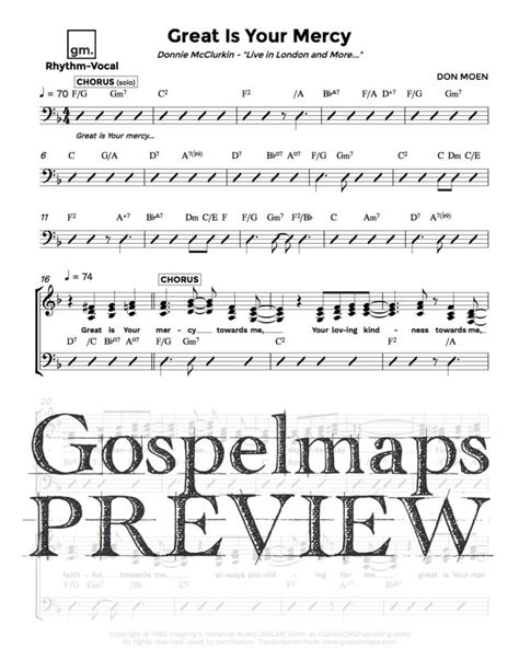 Gospelmaps | Great Is Your Mercy - Donnie McClurkin, Live in London and ...