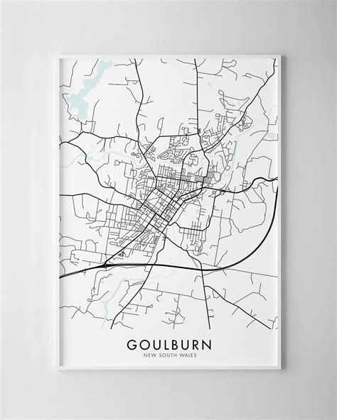 Goulburn NSW Map Print - Chelsea Chelsea