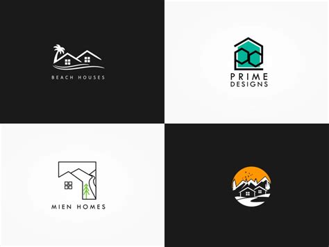 Minimalist Housing Construction Logos by Athira Jayachandran on ...