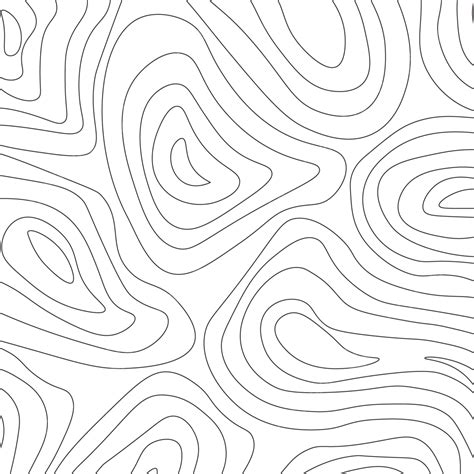 Lines Map Seamless Pattern Topographic Contour, Map Drawing, Contour ...