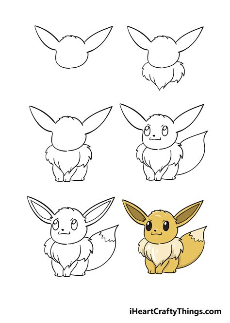 How To Draw Eevee Evolutions