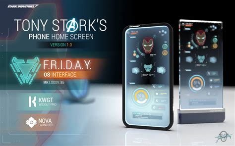 TONY STARK FRIDAY PHONE UI - KWGT PRO WIDGET by jzin123 on DeviantArt