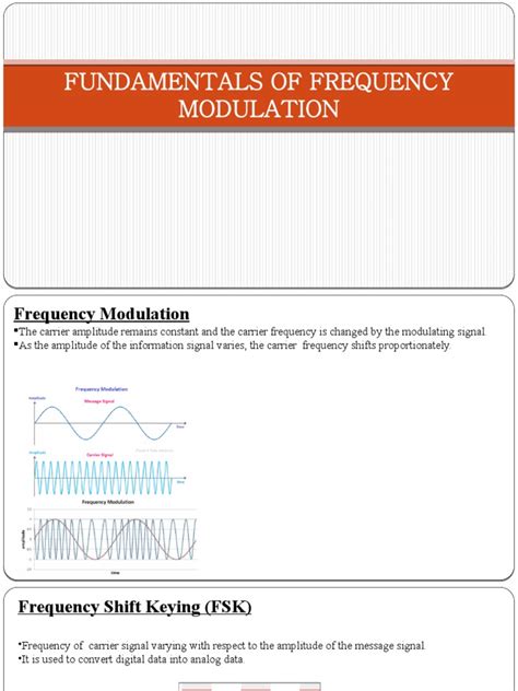 Fundamentals of Frequency Modulation | PDF | Detector (Radio) | Modulation