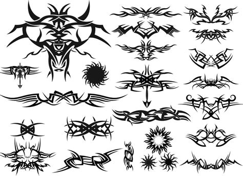 Tribal tattoo templates vector - Free Download Images, Clip art ...