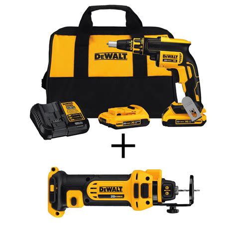 DEWALT 20-Volt MAX XR Lithium-Ion Cordless Brushless Drywall Screw Gun ...