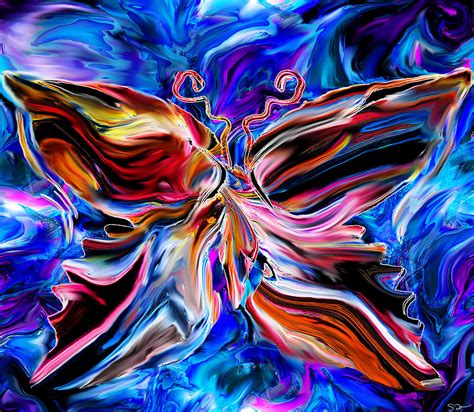 the Butterfly effect Digital Art by Abstract Angel Artist Stephen K ...