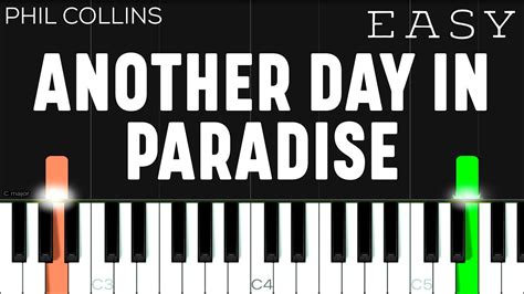 Phil Collins - Another Day In Paradise | EASY Piano Tutorial Acordes ...