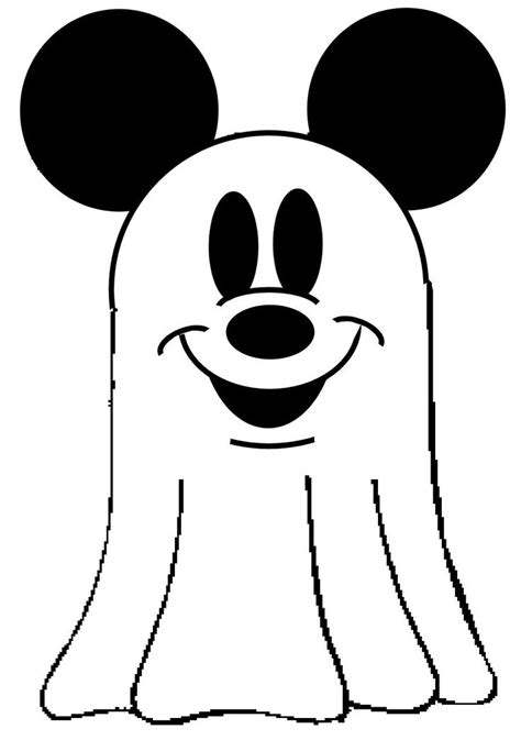 Mickey ghost | Mickey mouse halloween, Mickey halloween, Halloween coloring