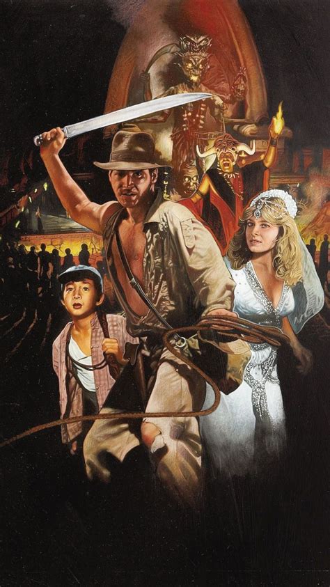 Indiana Jones and the Temple of Doom (1984) Phone Wallpaper in 2020 ...