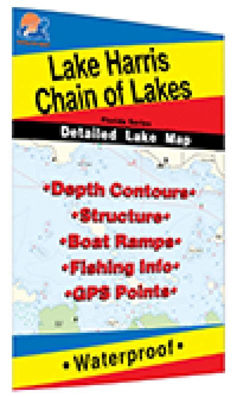 Harris Chain of Lakes Fishing Map by Fishing Hot Spots | Maps.com.com