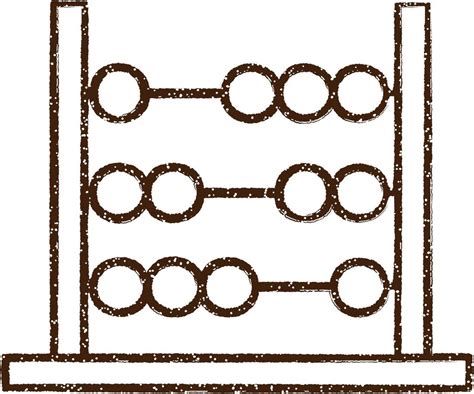 Abacus Charcoal Drawing 9592328 Vector Art at Vecteezy