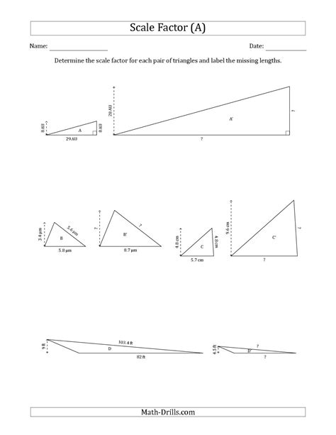 Scale Factor Practice Worksheet Pdf – Kidsworksheetfun