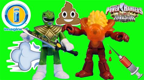 IMAGINEXT MIGHTY MORPHIN POWER RANGERS TOYS GREEN RANGER ALIEN INVASION ...