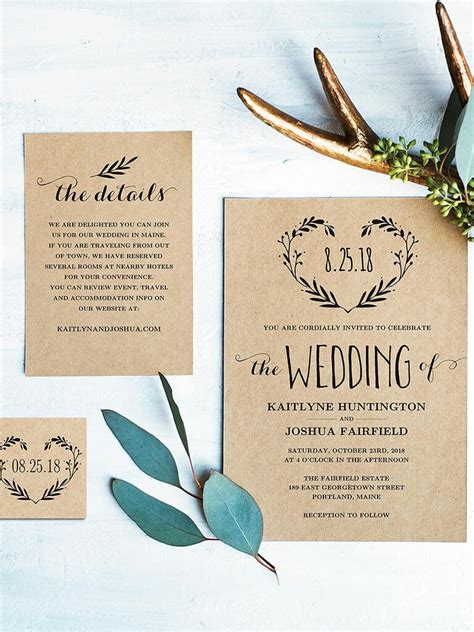 16 Printable Wedding Invitation Templates You Can DIY