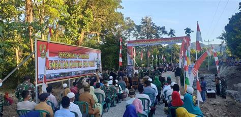 Inauguration of Kartika Eka Paksi Bridge in Madapangga District, Bima ...