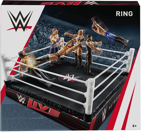 WWE Wrestlemania Superstar Ring Wrestling Ring Playset By Mattel ...