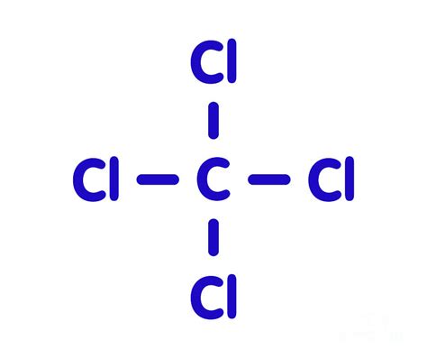 Carbon Tetrachloride Solvent Molecule Photograph by Molekuul/science ...