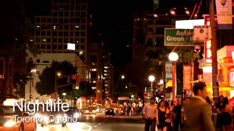 Nightlife in Toronto - Ontario, Canada - YouTube