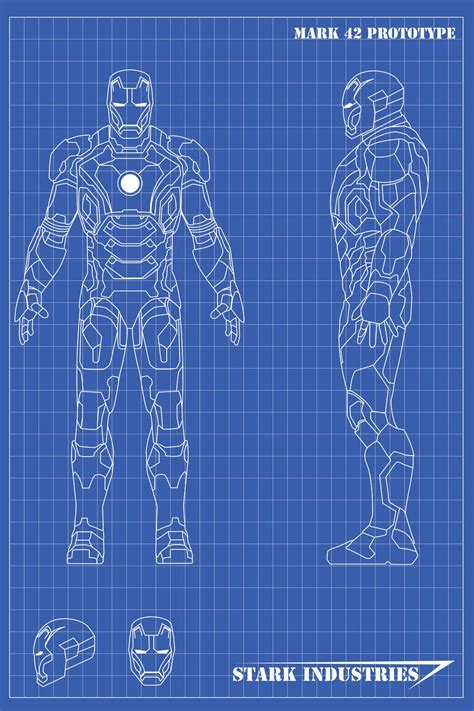 Iron Man Blueprints Mk42 by nickgonzales7 on deviantART | Iron man suit ...