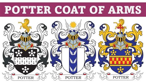 Potter Coat of Arms & Family Crest - Symbols, Bearers, History - YouTube