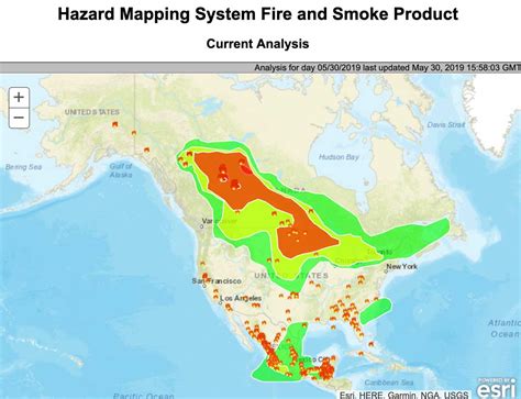 2017 North America Fire Map - Map