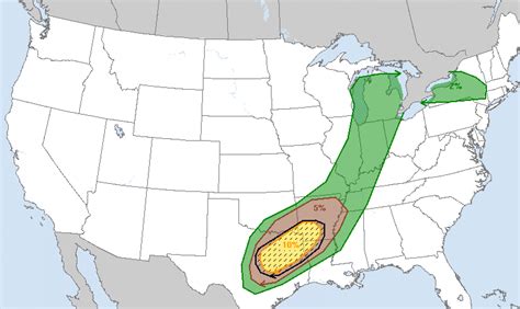 NOAA: Tornadoes Expected to Hit Central Texas, Great Lakes Tuesday ...