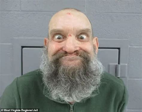 Not creepy at all! Eye-boggling mugshot of West Virginia 'kidnapper ...