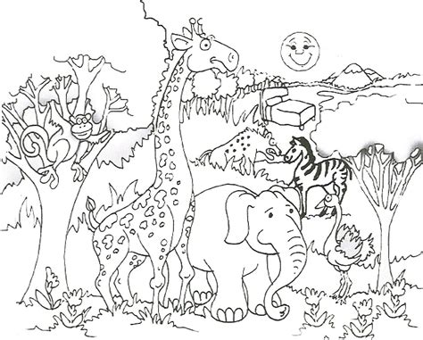 Free Printable Animal Coloring Pages Grassland Animals Coloring Pages ...