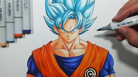 Goku Blue Drawing