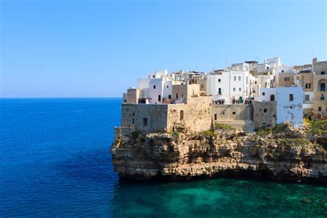 Polignano a Mare - Steep Cliffs and White Sand Beaches