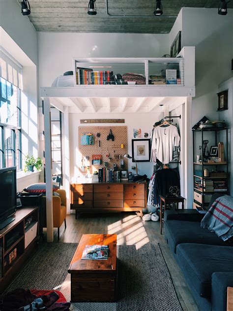 A Small Boston Studio Apartment Has One of the Best DIY Bedroom Lofts ...