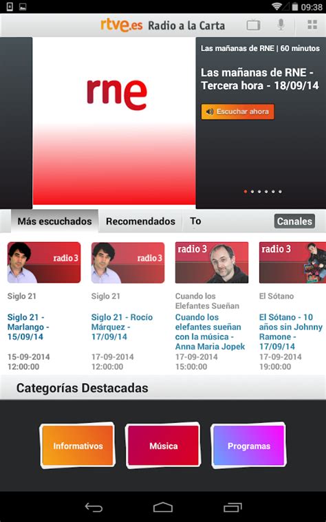 RTVE.es | Tableta - Android Apps on Google Play