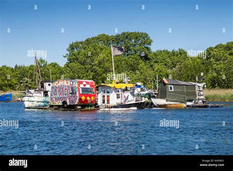 Crazy Houseboats in Copenhagen, Denmark, Europe Stock Photo - Alamy