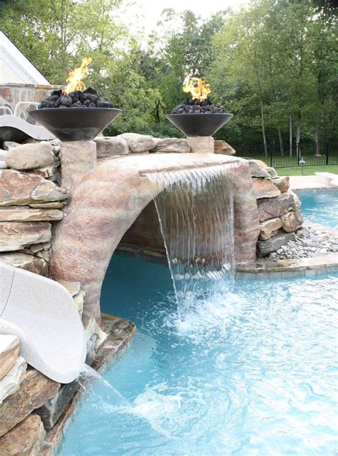 25+ Pool Waterfall Ideas and Designs (Photos) - Home Awakening