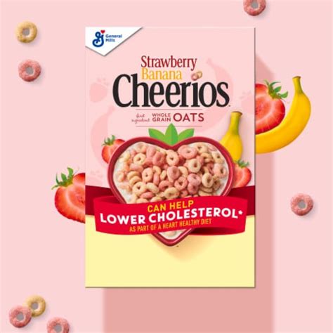 General Mills Strawberry Banana Cheerios Happy Heart Shapes Large Size ...