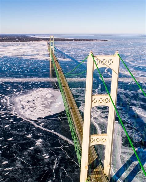 Mackinac Bridge Facts | Mackinac bridge, Mackinaw bridge, Michigan road ...