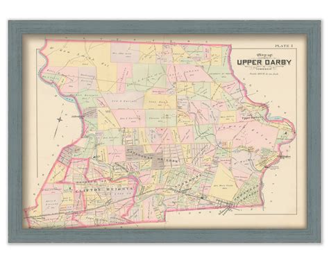 UPPER DARBY, Pennsylvania - 1892 Map