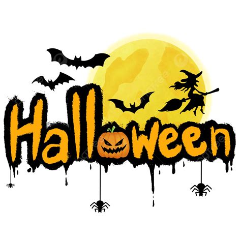 Halloween Logo, Halloween, Halloweenday, Halloween Art PNG Transparent ...