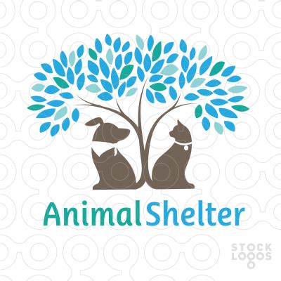 animal shelter tree | Animal shelter, Logo design diy, Animal logo