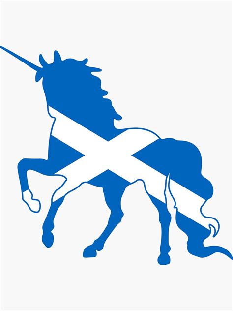 "Flag Unicorn of Scotland" Sticker for Sale by fourretout | Redbubble