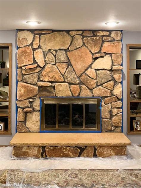 Stone fireplace makeover – Artofit