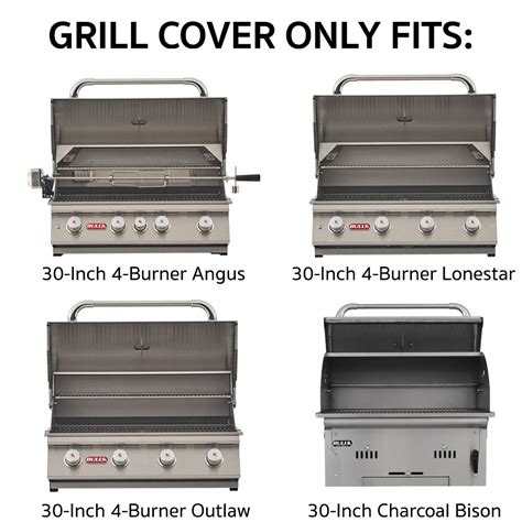 Bull BBQ 30-Inch Premium Grill Cover For Built-In Grills - Fits Bull ...