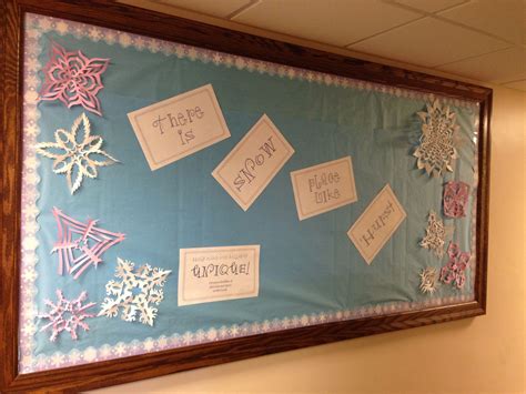 Snowflake Bulletin Board #JennaDascanio | Snowflake bulletin board ...