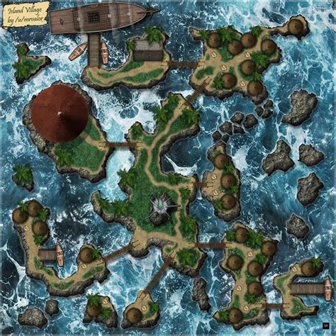 Cidade Das Ilhas Personagens Dungeons And Dragons Mapa De Fantasia ...