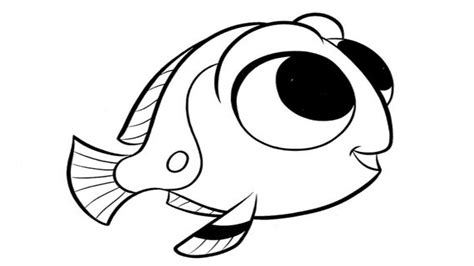 Finding Nemo Baby Dory Coloring Pages