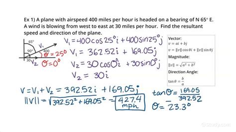 How to Find the Magnitude & Direction Angle of the Resultant Force of ...