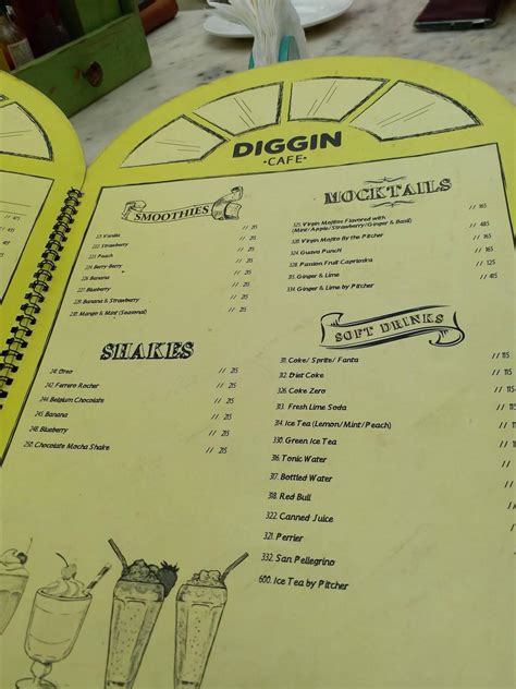 Menu at Diggin Cafe, New Delhi, Santushti Shopping Complex Shop No-10 ...